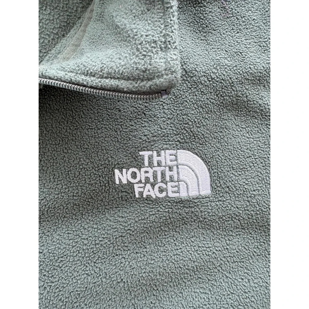 The North Face Green Fleece 1/4 Zip Pullover Sweatshirt Men's